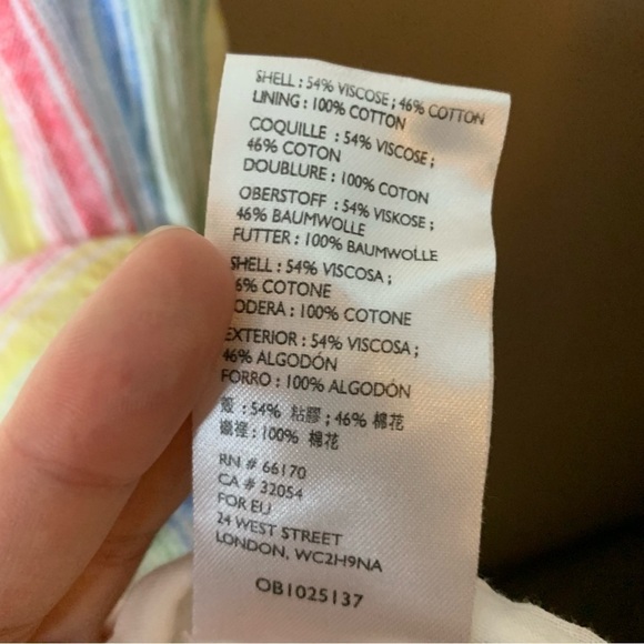 [Urban Outfitters] Rainbow Multi Colored Cotton Blend Tiered Skirt Maxi Dress - Picture 7 of 11